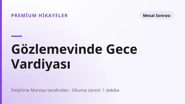 Gözlemevinde Gece Vardiyası - Mesai Sonrası seks hikayesi