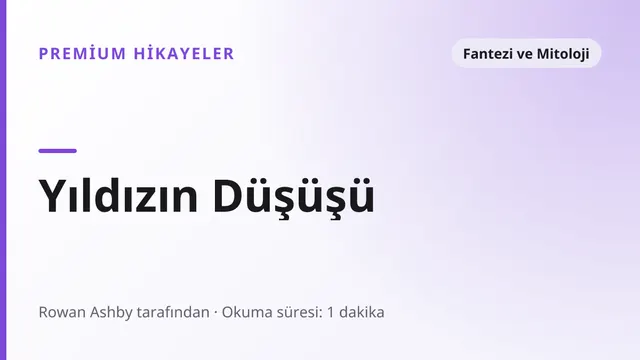 Yıldızın Düşüşü - Fantezi ve Mitoloji seks hikayesi